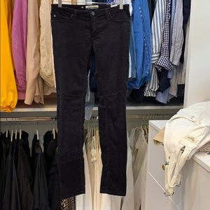 Madison Scotch Black corduroy skinny pants